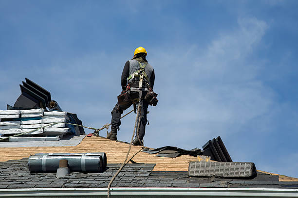 Professional Flat Roof Repair technician working in Ellinger, TX